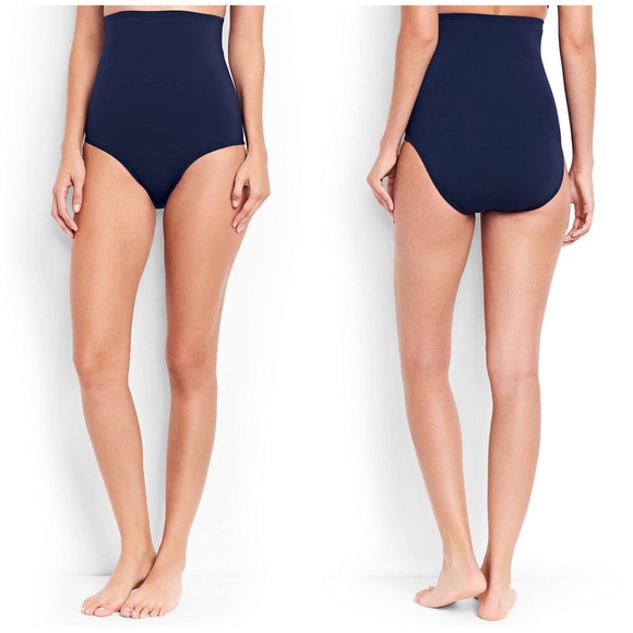 Lands' End Swim Lands End High Waist Swim Bottoms Navy Poshmark